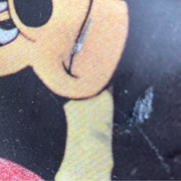 DISNEY 2012 Mickey Minnie messenger style bag w/glittery hearts and long strap. - Picture 5 of 6